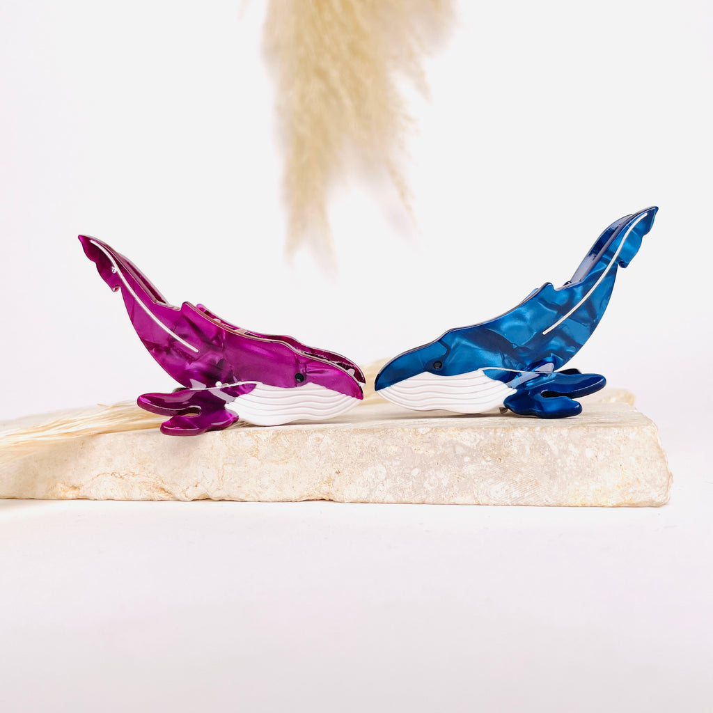 Hairclip Mini Blue (Ballena)
