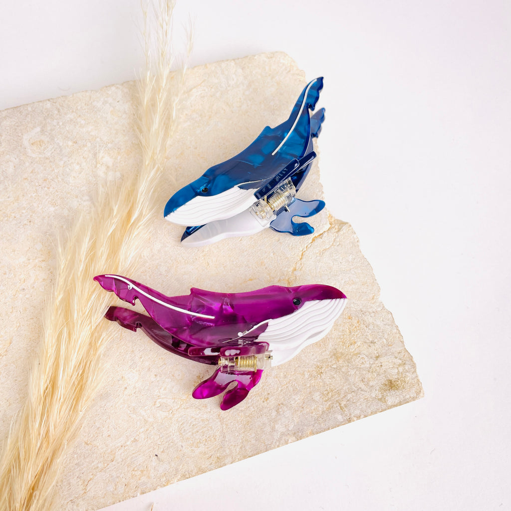 Hairclip Mini Blue (Ballena)