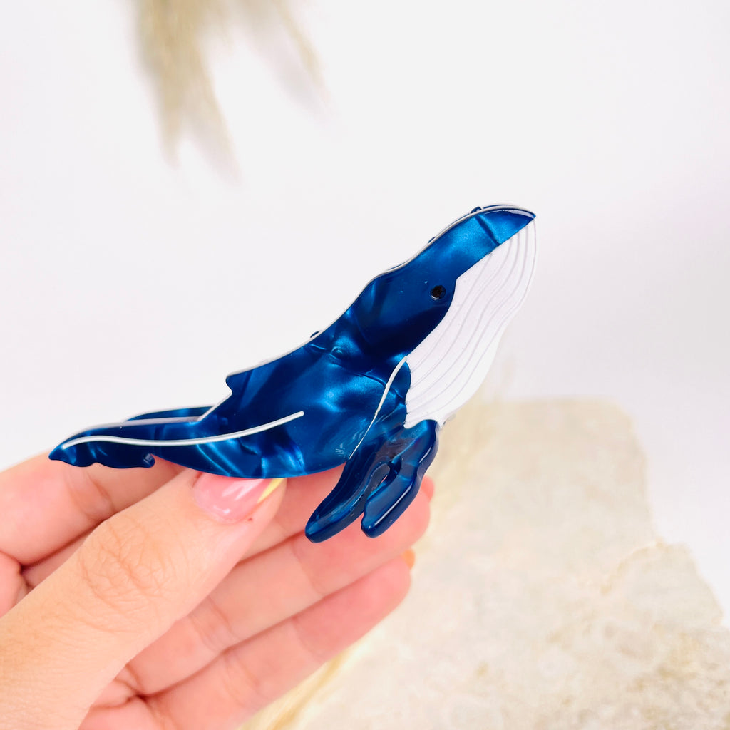 Hairclip Mini Blue (Ballena)